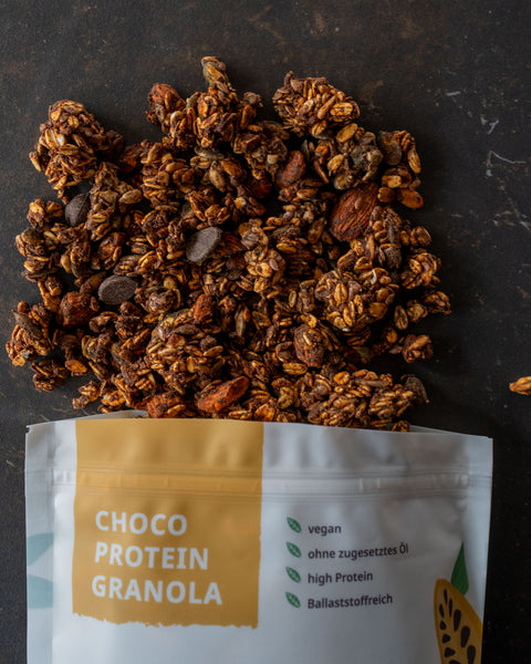 Choco Protein Granola 300 g Knuspriges Müesli MHD bis 30.09.2026