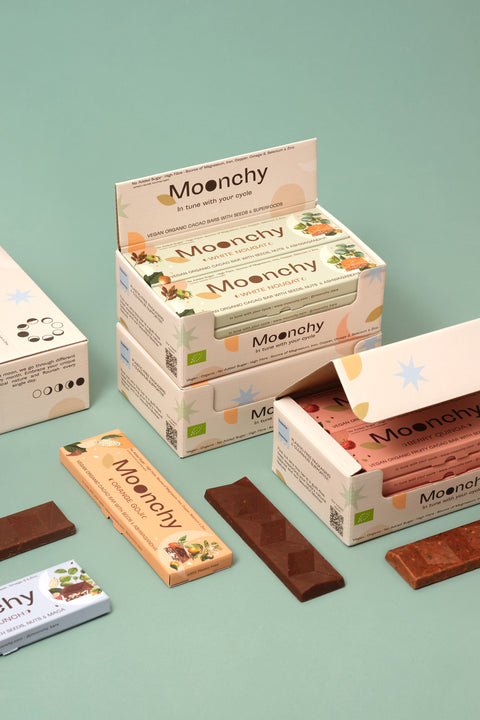 Moonchy Organic Bars Sample Box - 2 * 4 Organic Bars for Tasting
