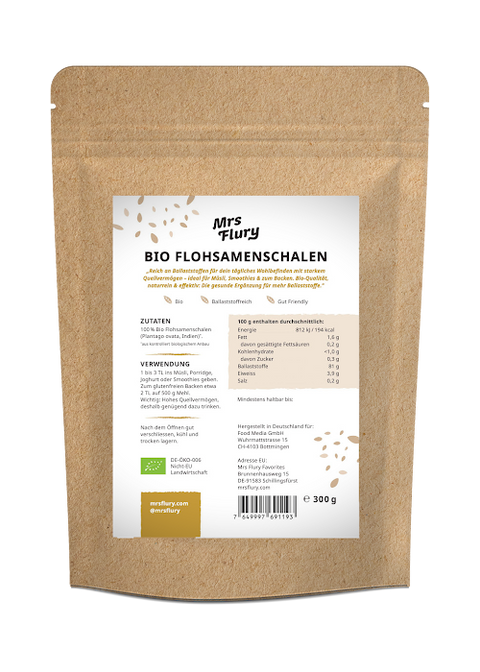 Bio Flohsamenschalen 300g