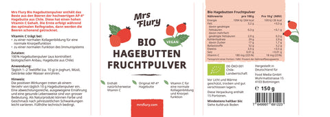 Bio Hagenbutten Fruchtpulver 150g