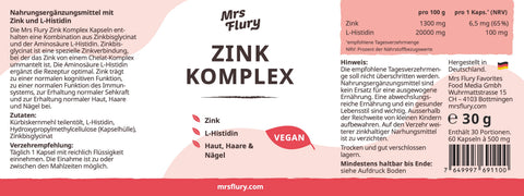 Zink Komplex Kapseln