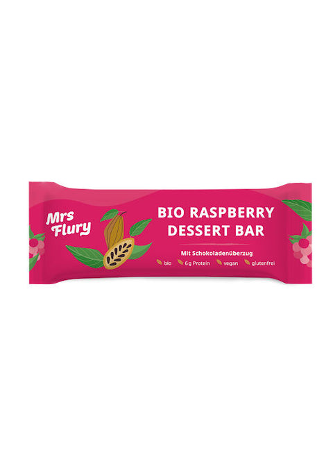 Bio Raspberry Dessert Bar 50 g fruchtig, schokoladig, vegan & natürlich gut