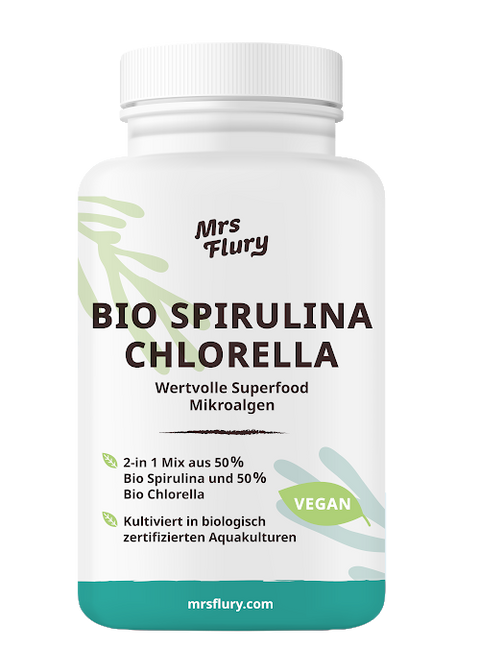 Bio Spirulina & Chlorella Tabletten